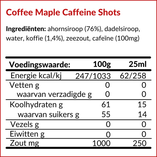 CAFFEINE ENERGY SHOTS COFFEE - REFILL