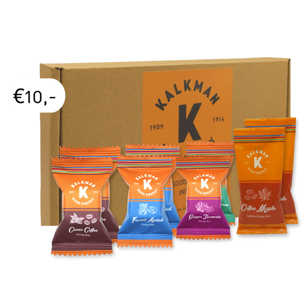 PROEFPAKKET - 6 Energy Bites en 2 Energy Shots,  gratis geleverd door je brievenbus.